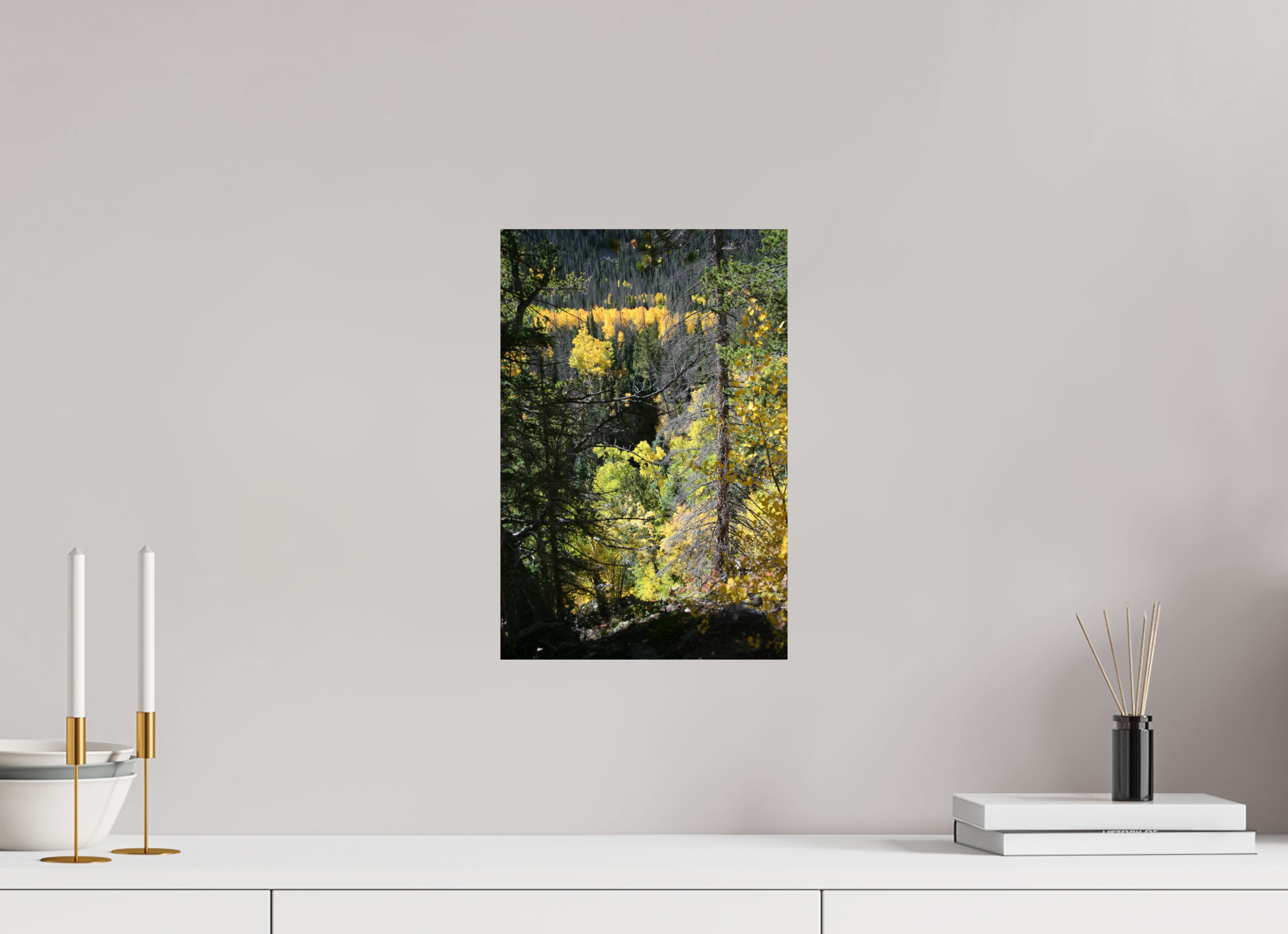 10 x 15″, Photo Print On Fuji Crystal DP II Mountain Valley in Fall 01 - Vertical