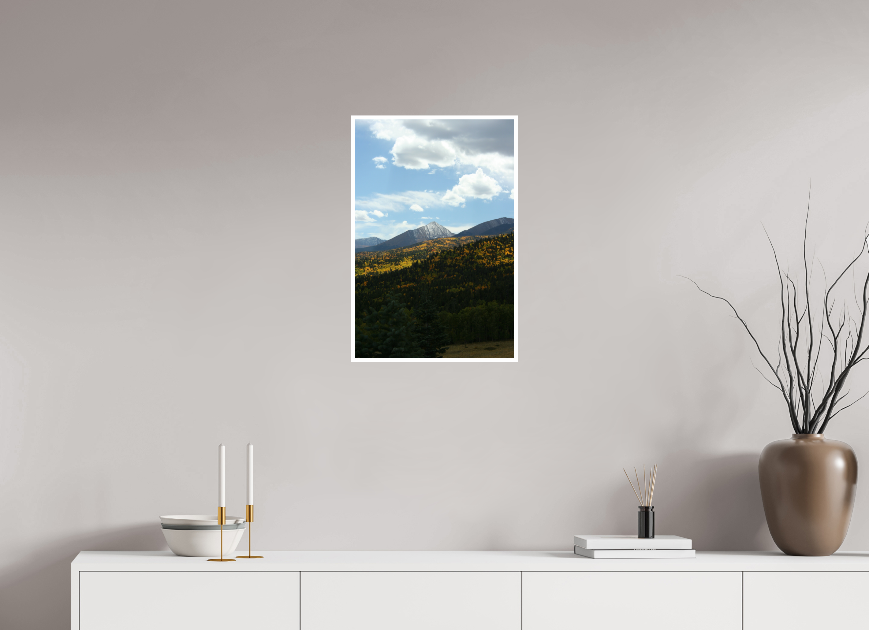 16 x 24″, Standard Sangre de Cristo Mountains in the Fall - Vertical