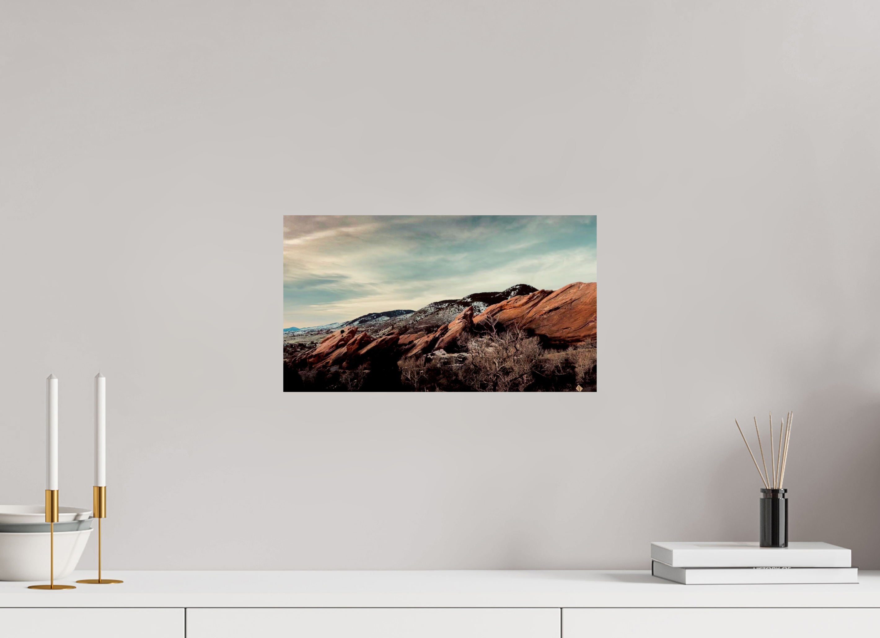 16 x 9″, Photo Print On Fuji Crystal DP II Red Rocks at dawn 03
