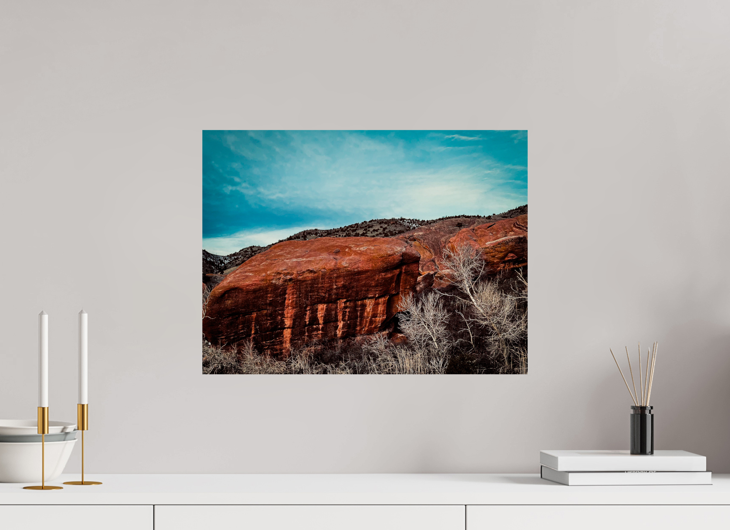 20 x 15″, Photo Print On Fuji Crystal DP II Red Rocks at dawn 02