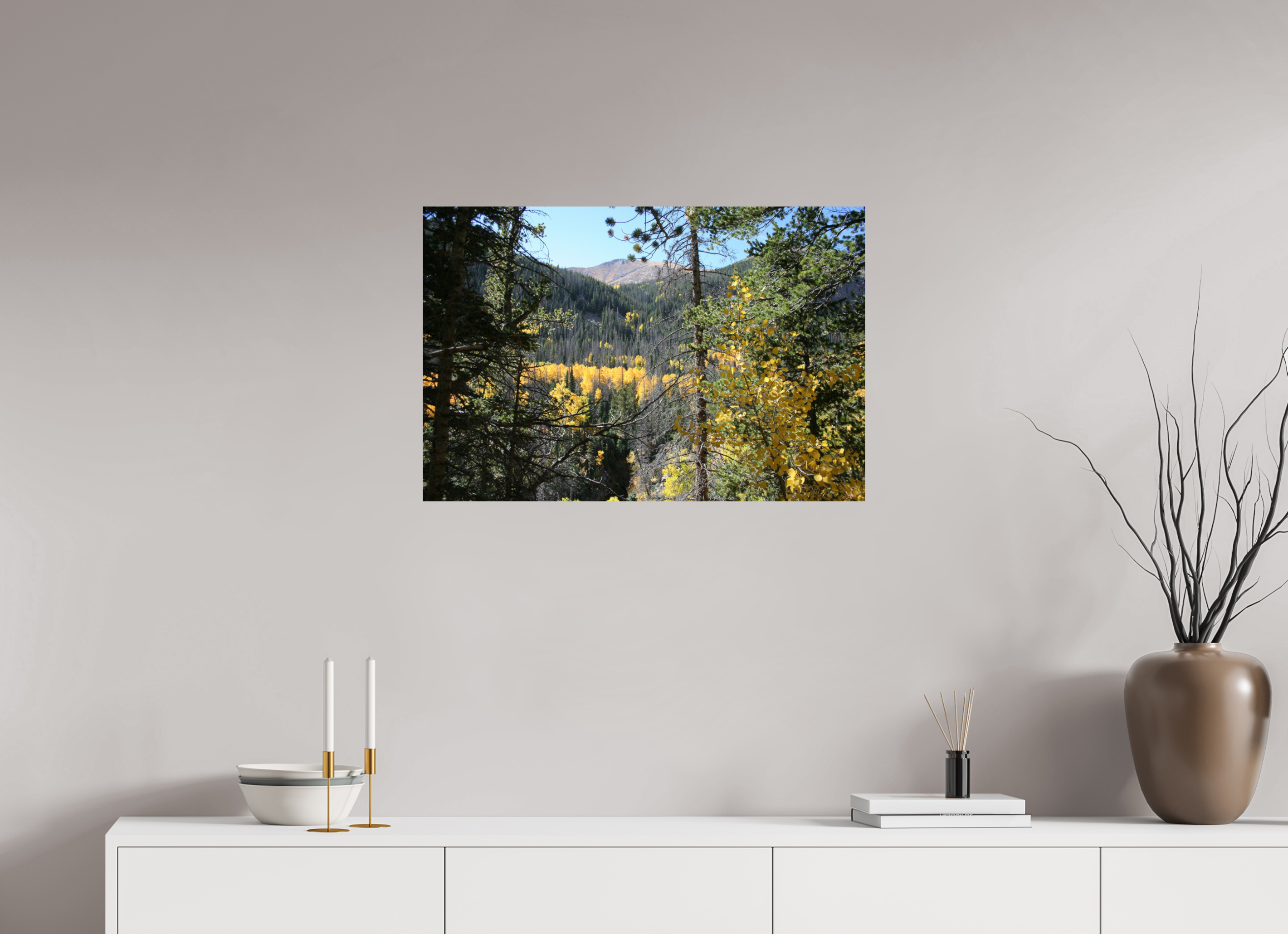 30 x 20″, Photo Print On Fuji Crystal DP II Mountain Valley in Fall 02