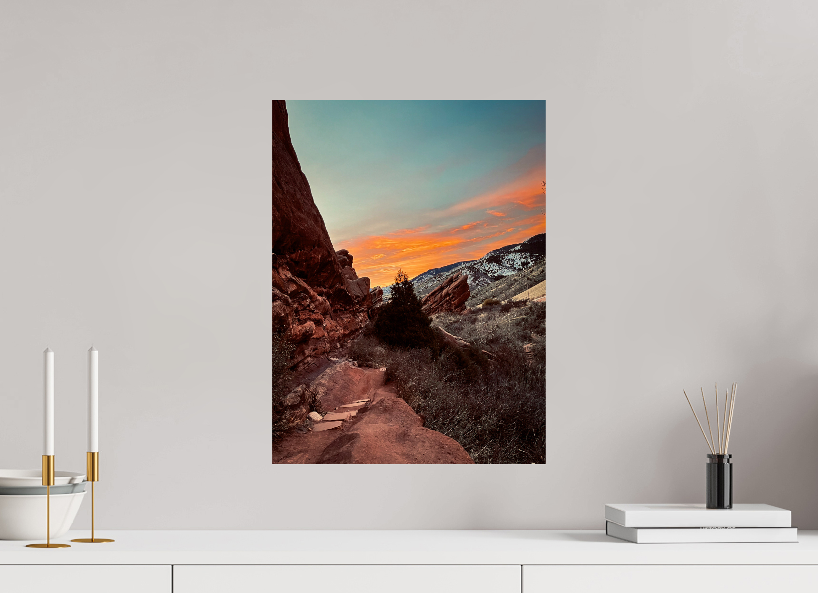 15 x 20″, Photo Print On Fuji Crystal DP II Red Rocks at dawn 06