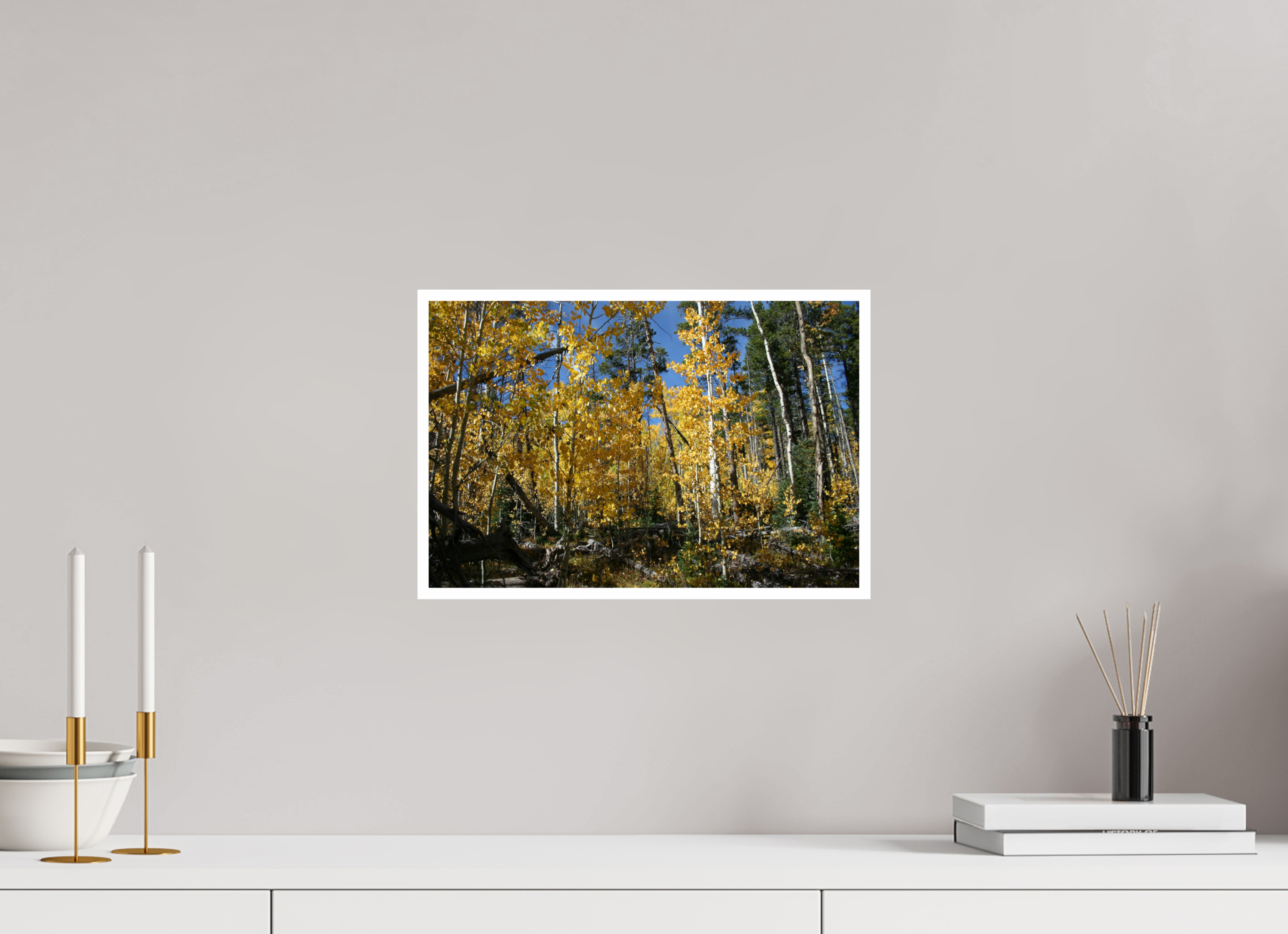 15 x 10″, Standard Fall Aspens - Horizontal