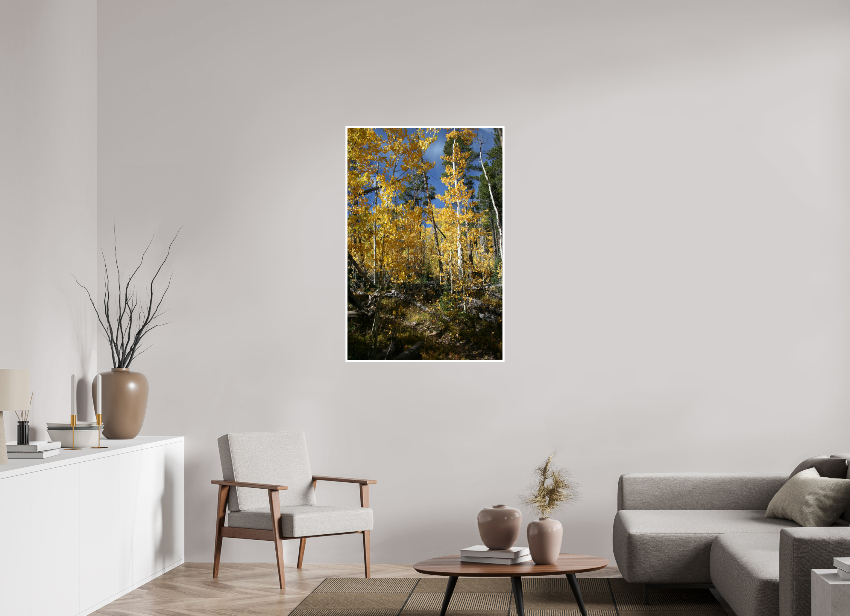 30 x 45″, Standard Fall Aspens - Vertical image