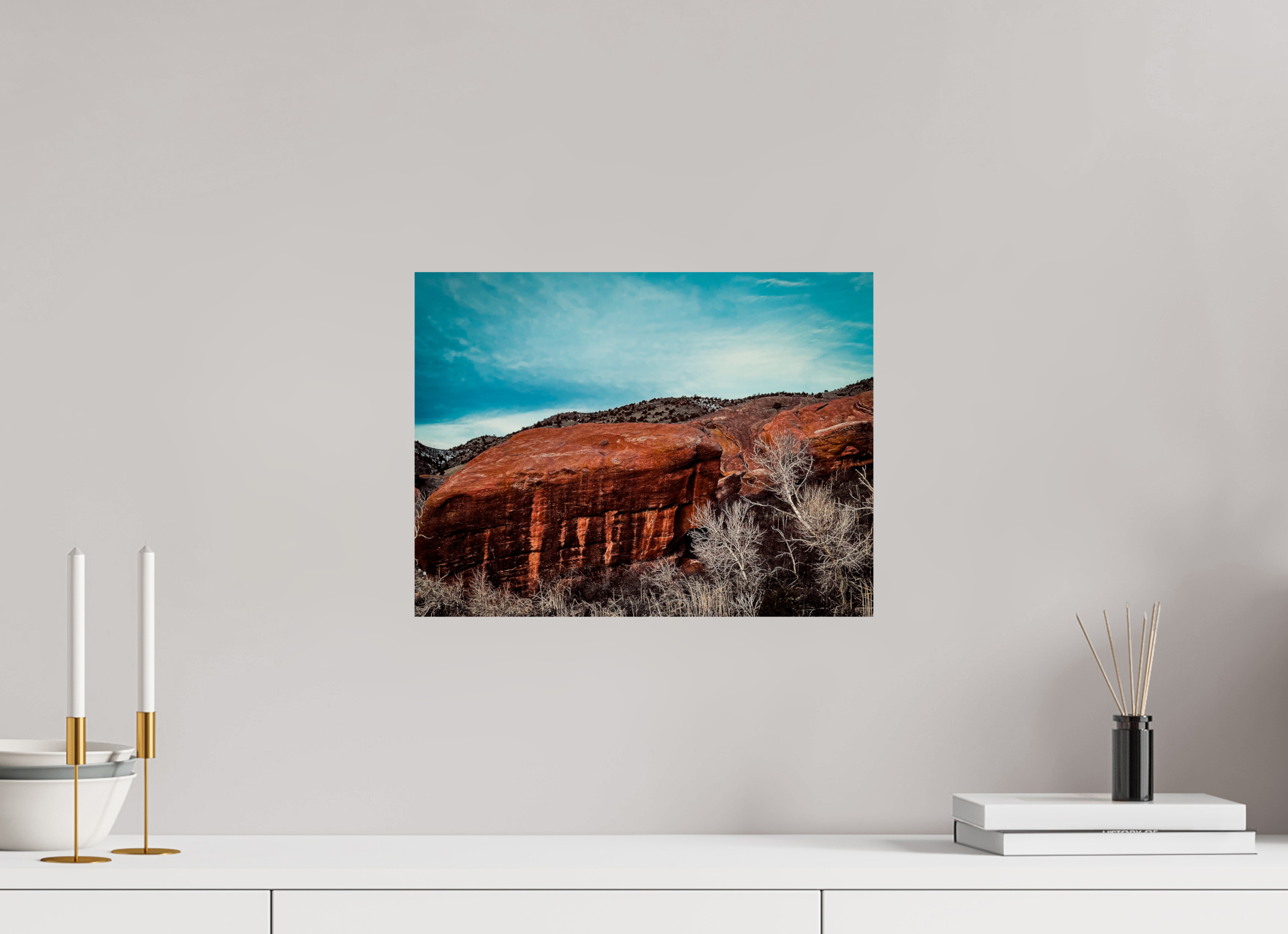16 x 12″, Photo Print On Fuji Crystal DP II Red Rocks at dawn 02