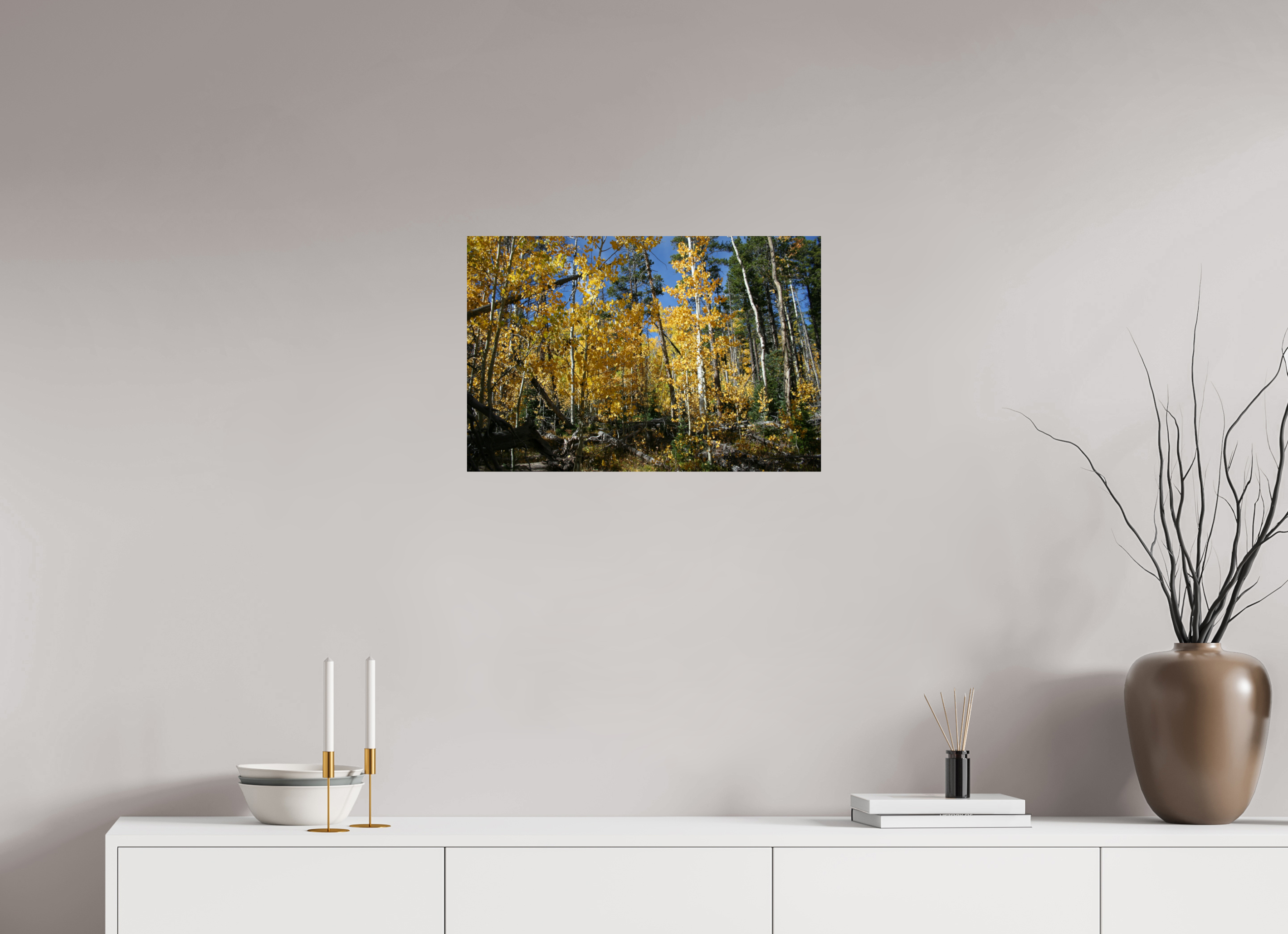 24 x 16″, Photo Print On Fuji Crystal DP II Fall Aspens 03 - Horizontal