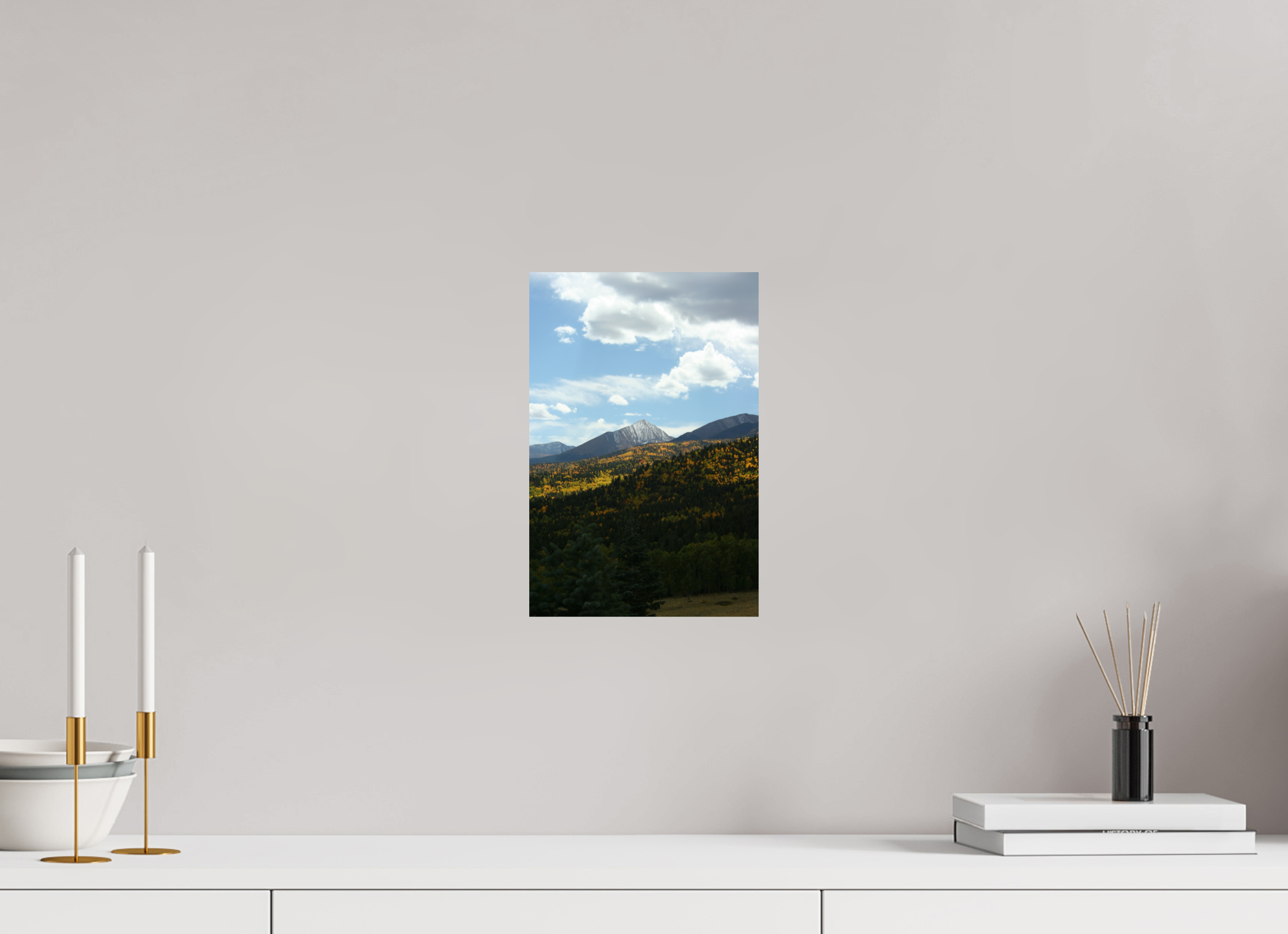 8 x 12″, Photo Print On Fuji Crystal DP II Sangre de Cristo Mountains in the Fall - Vertical
