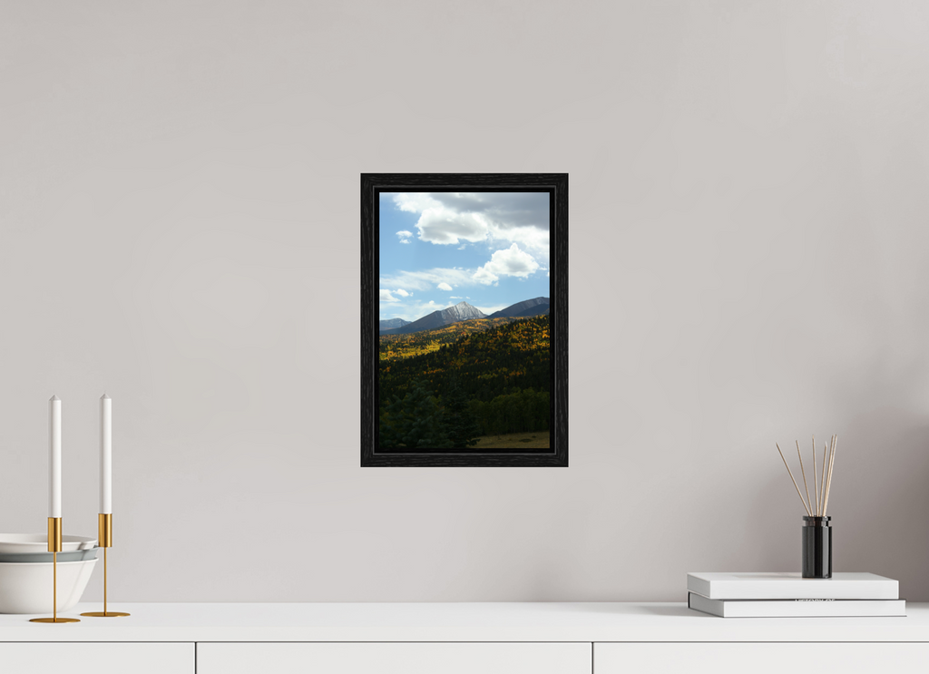 8 x 12″, Floater Frame Sangre de Cristo Mountains in the Fall - Vertical