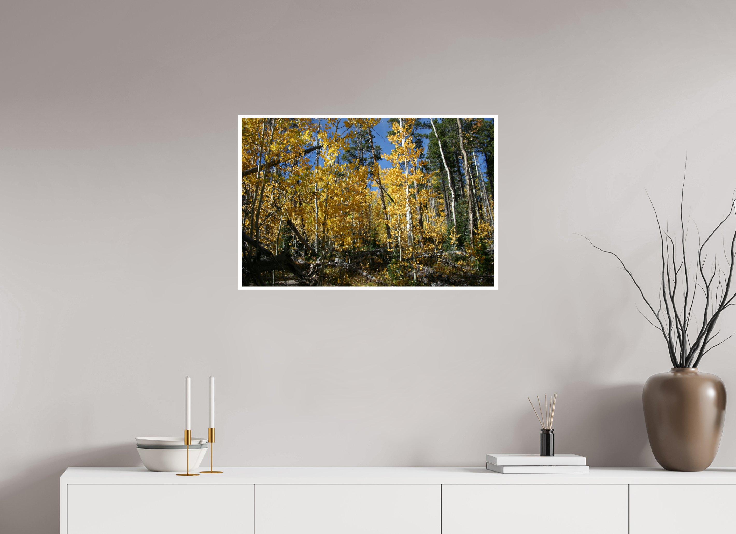 30 x 20″, Standard Fall Aspens - Horizontal