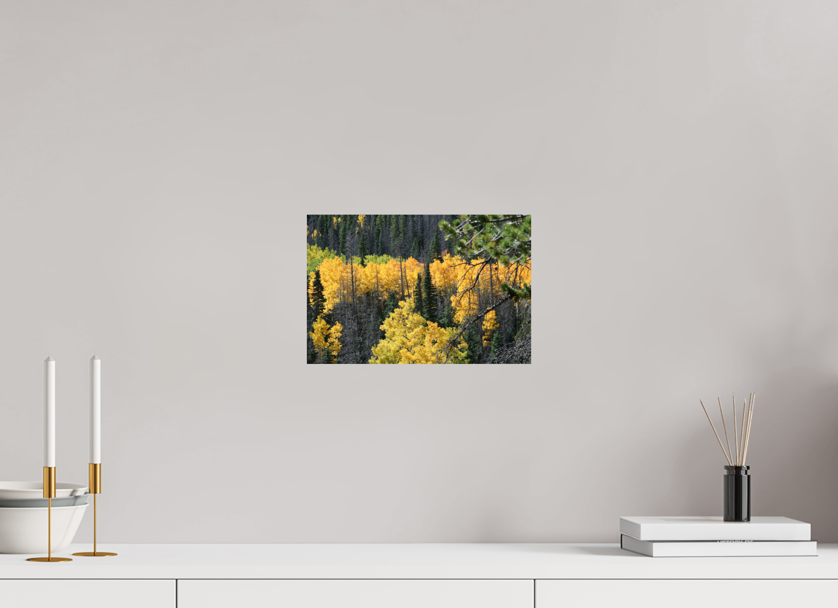 12 x 8″, Photo Print On Fuji Crystal DP II Mountain Valley In Fall 03