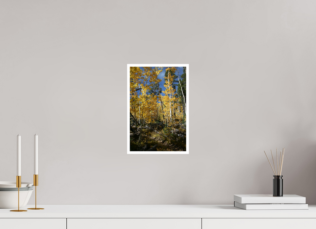 8 x 12″, Standard Fall Aspens - Vertical image