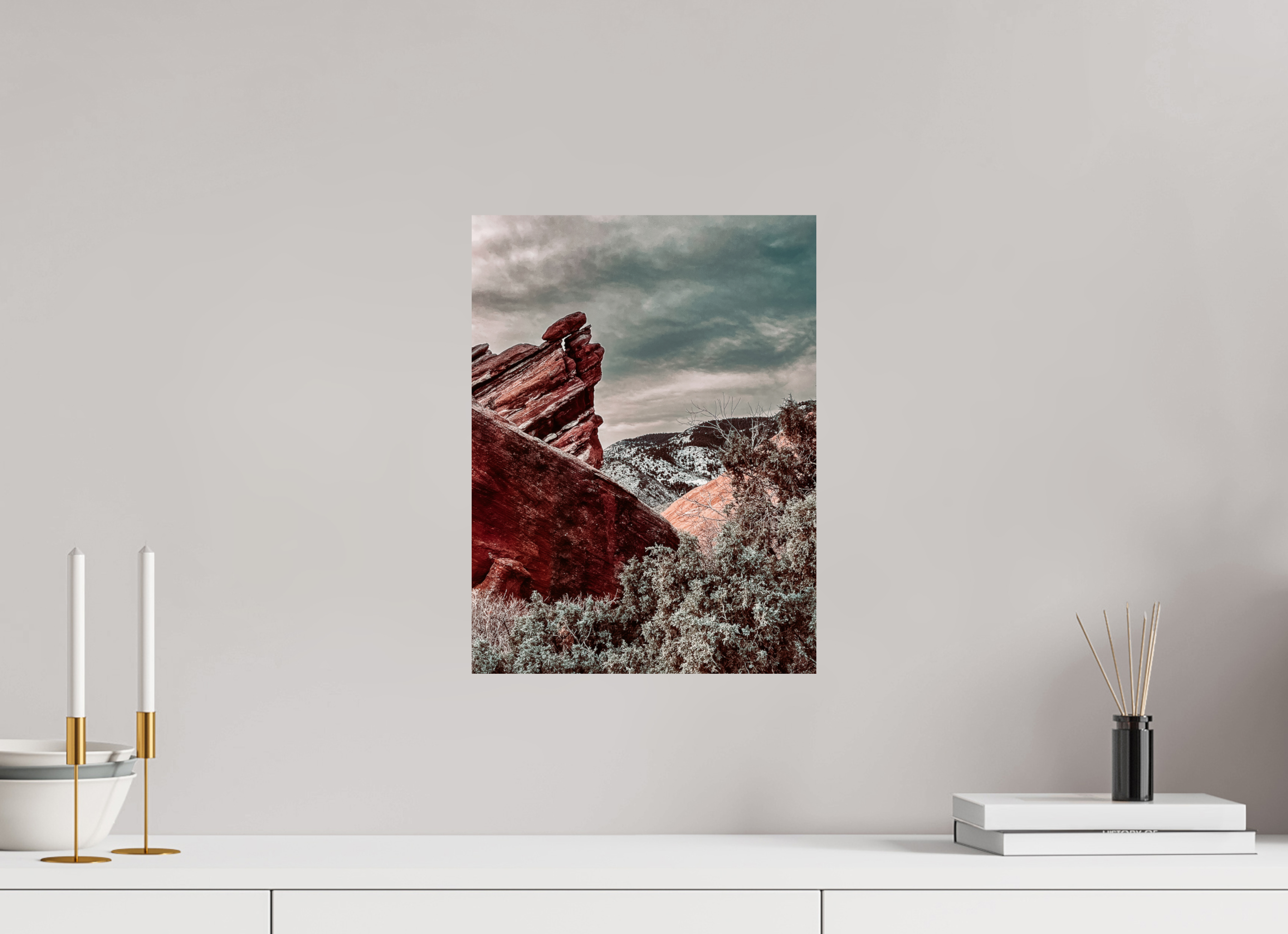 12 x 16″, Photo Print On Fuji Crystal DP II Red Rocks at dawn 01