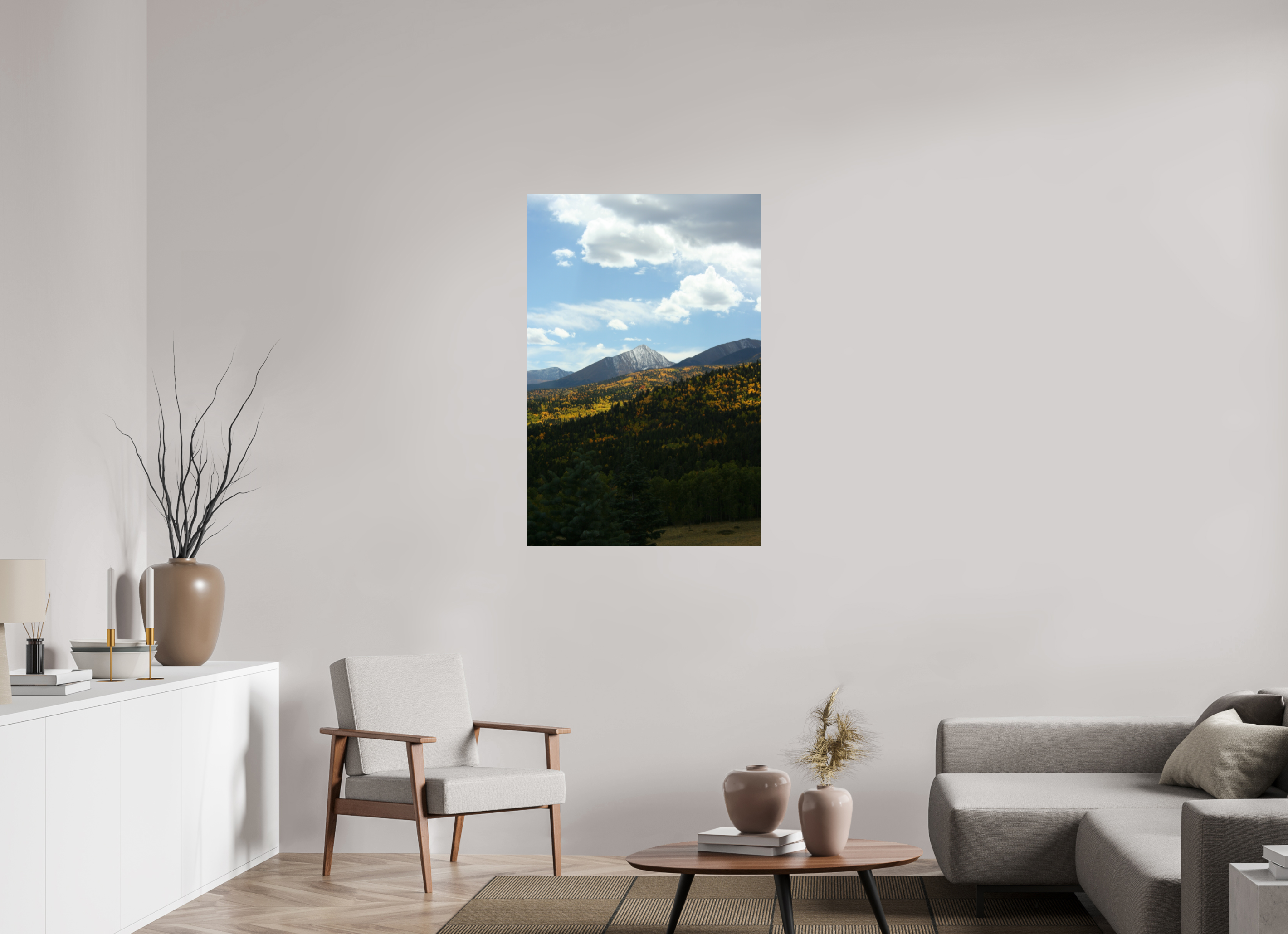 30 x 45″, Photo Print with Protective Lamination Sangre de Cristo Mountains in the Fall - Vertical