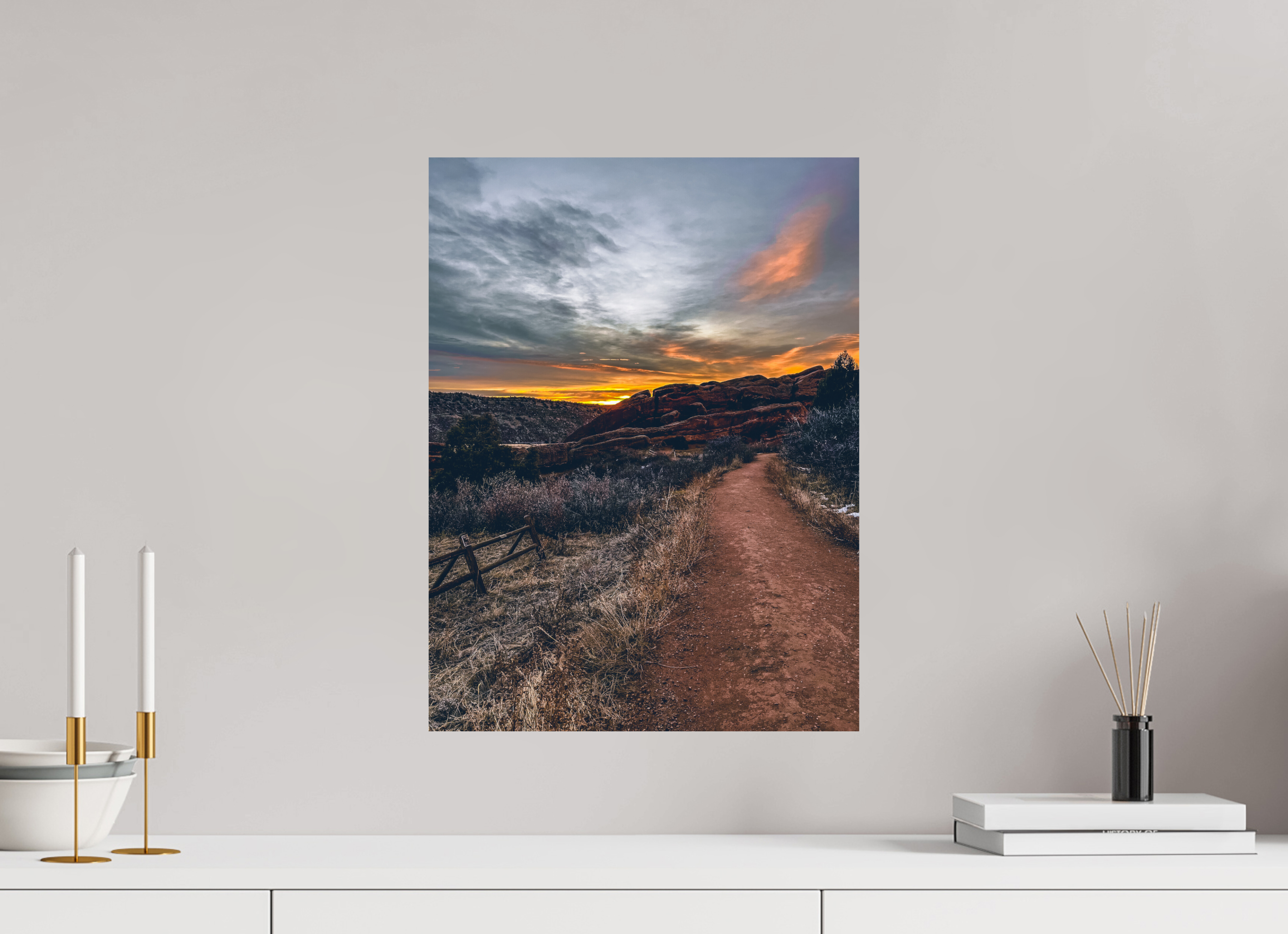15 x 20″, Photo Print On Fuji Crystal DP II Red Rocks at dawn 07