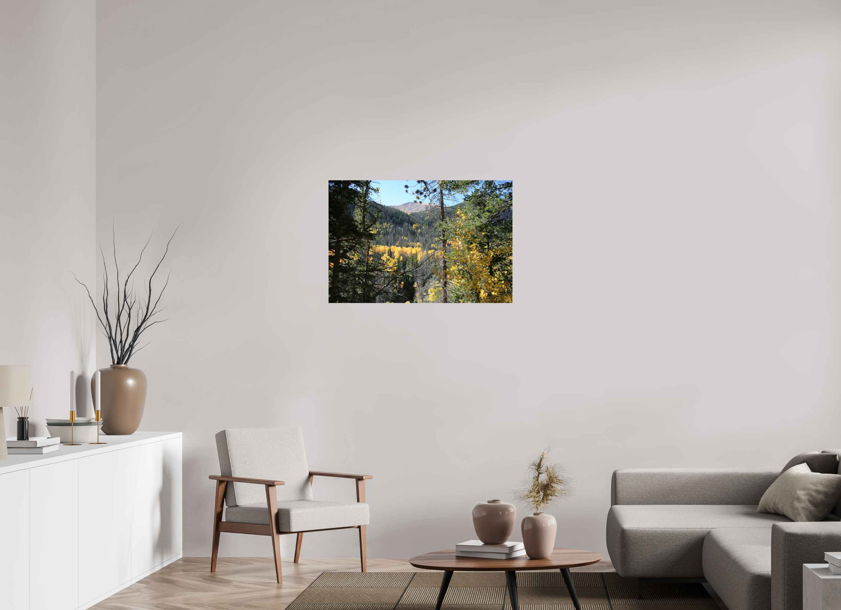 36 x 24″, Photo Print On Fuji Crystal DP II Mountain Valley in Fall 02
