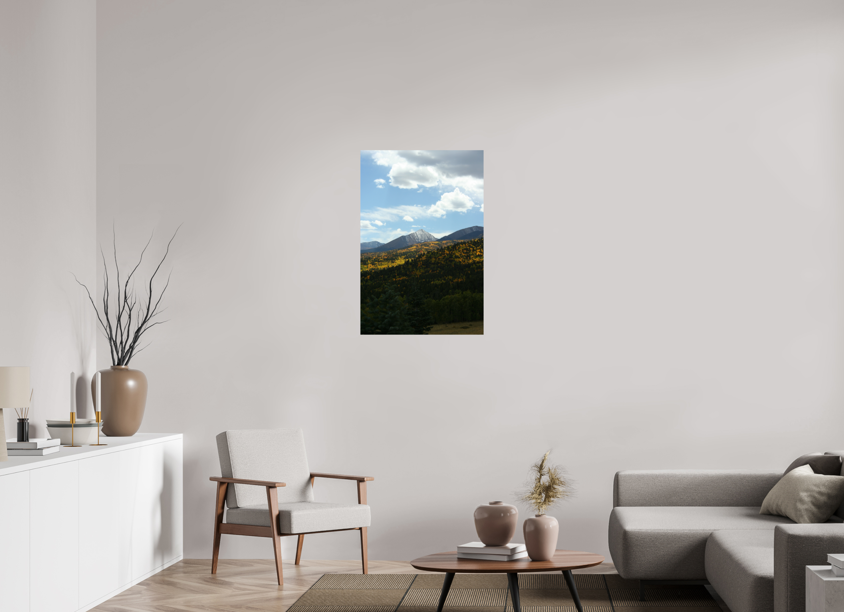 24 x 36″, Photo Print On Fuji Crystal DP II Sangre de Cristo Mountains in the Fall - Vertical