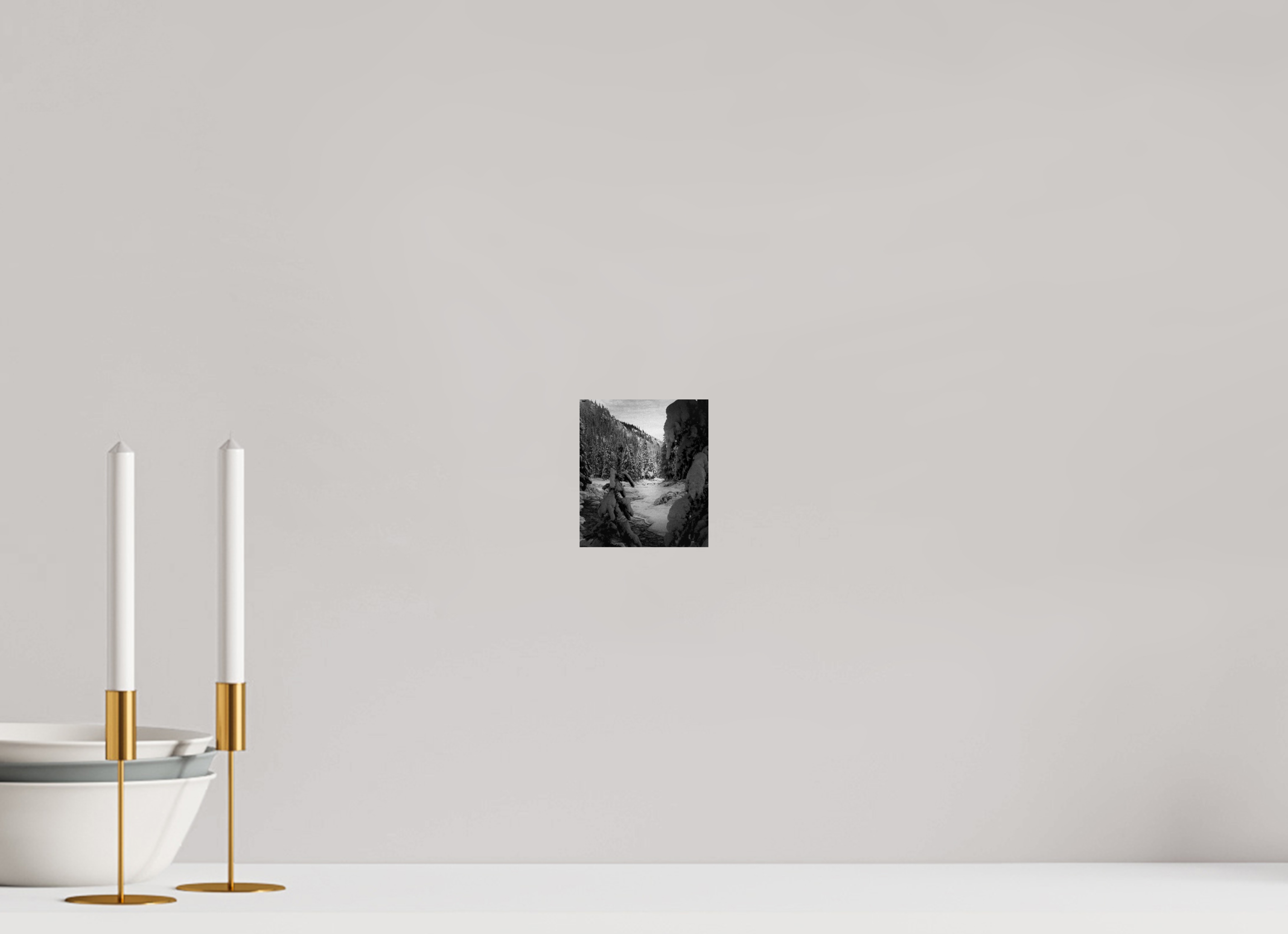 4 x 4.6″, Photo Print with Protective Lamination Winter in Tahoe stream 03