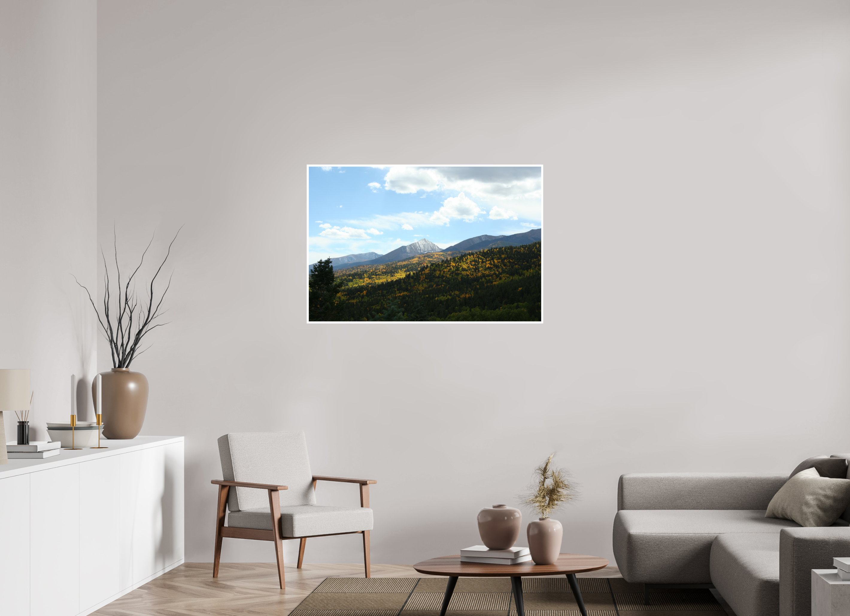 45 x 30″, Standard San de Cristo Mountains, Colorado in the Fall