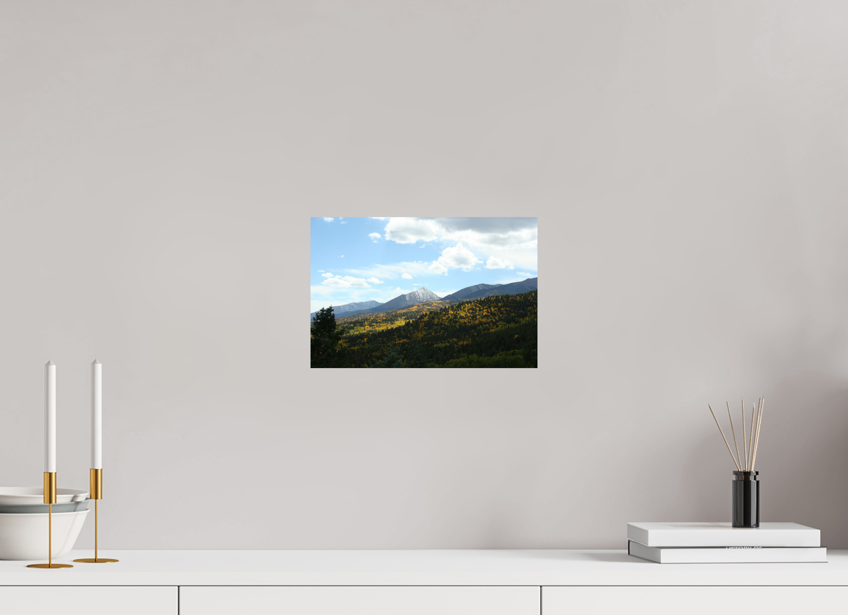 12 x 8″, Photo Print with Protective Lamination San de Cristo Mountains, Colorado in the Fall