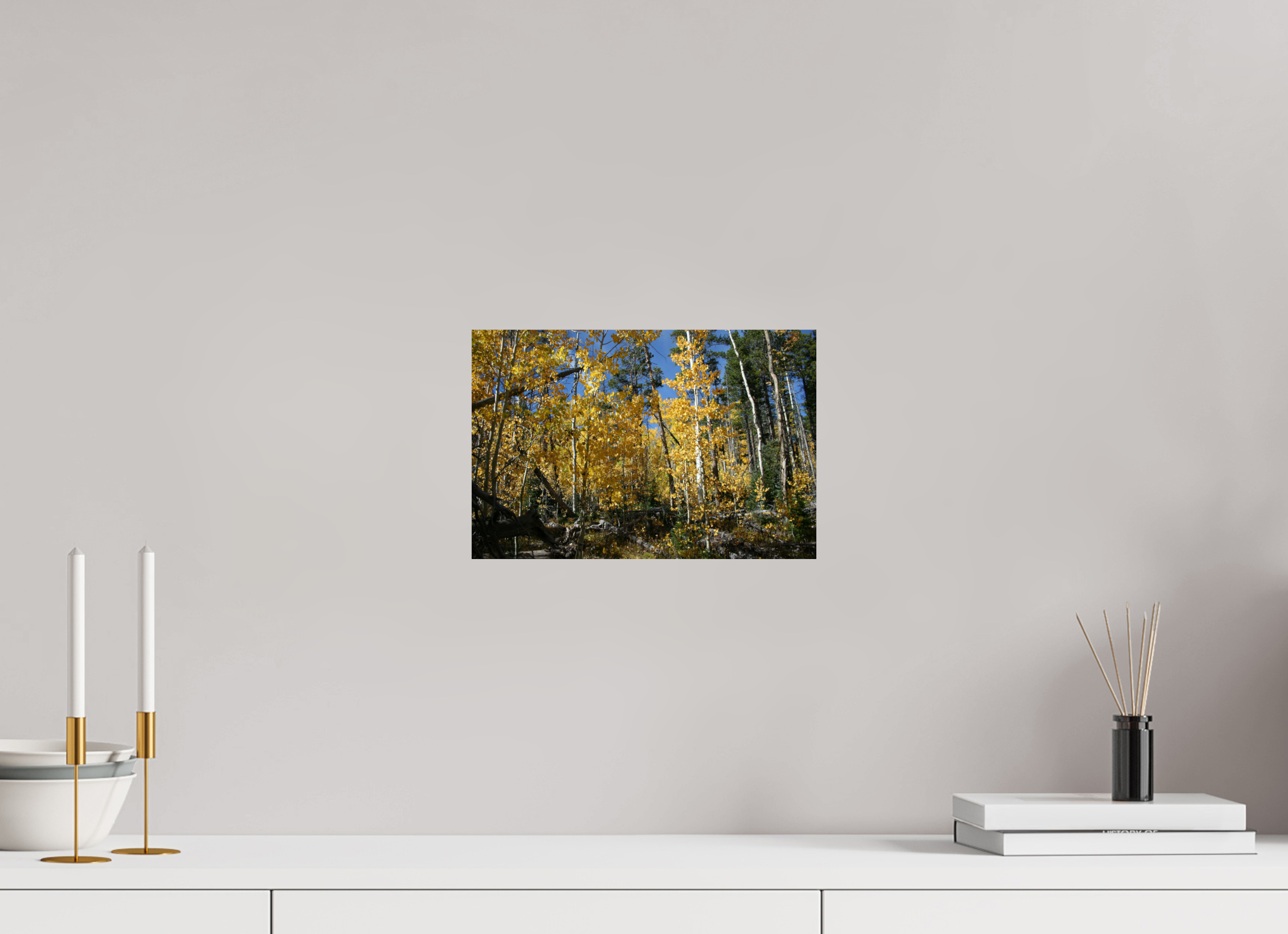 12 x 8″, Photo Print On Fuji Crystal DP II Fall Aspens 03 - Horizontal