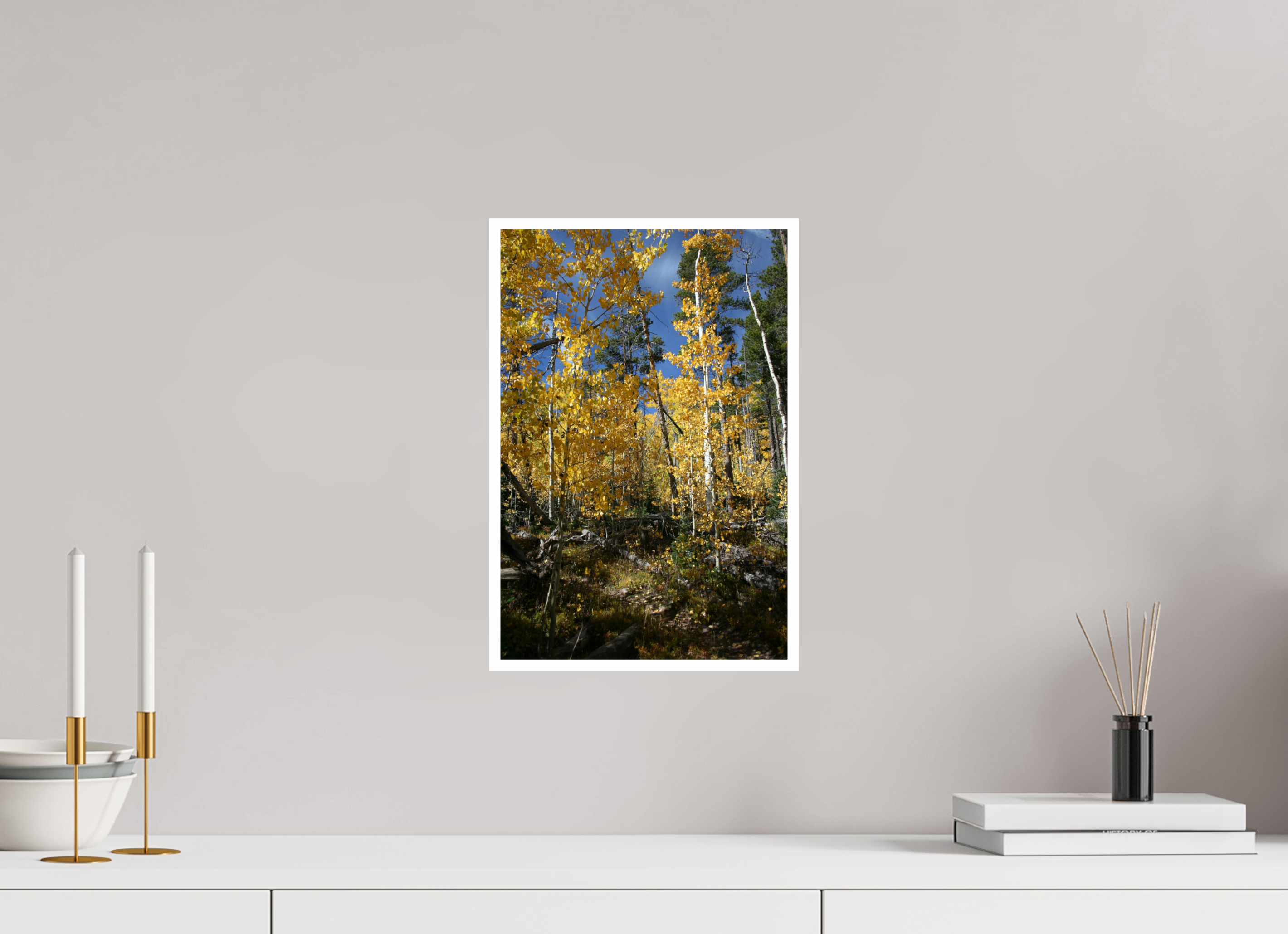 10 x 15″, Standard Fall Aspens - Vertical image